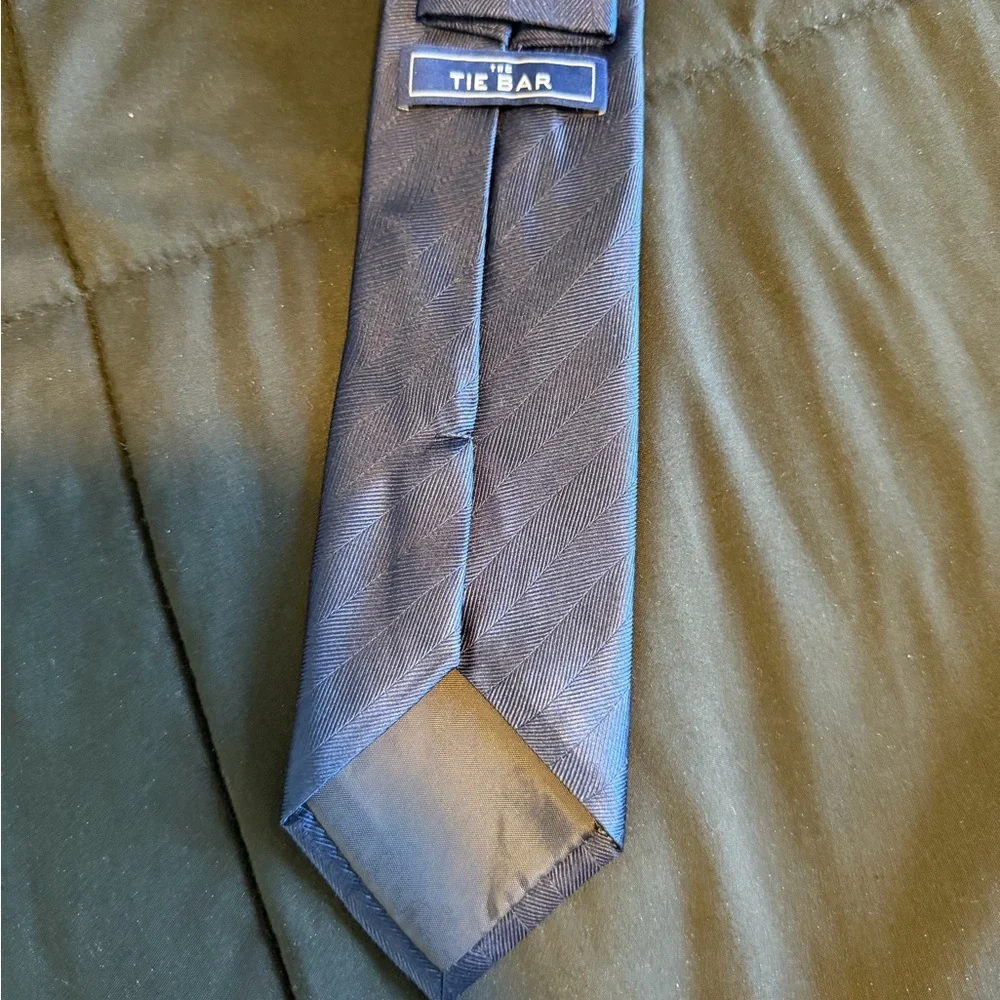 The Tie Bar Elegant Blue Tie - Picture 8 of 8